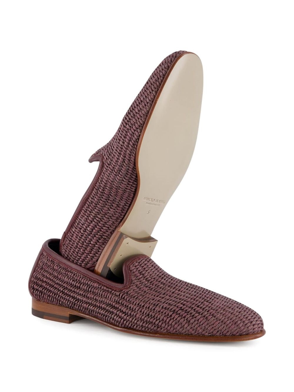 raffia loafers - 6