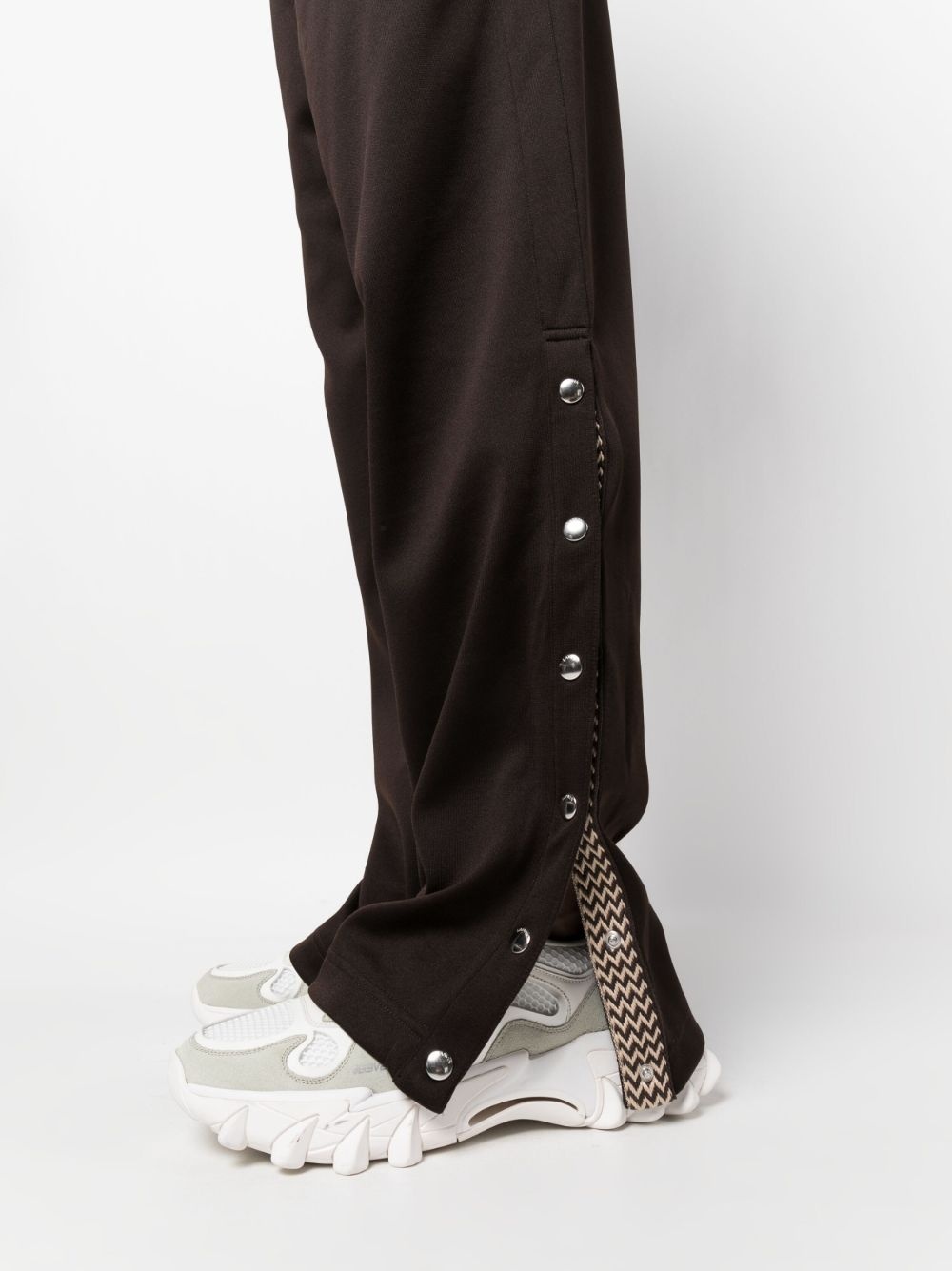 Curb-detail buttoned track pants - 5