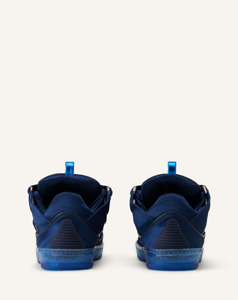 BLUE CURB SNEAKERS IN SATIN 3