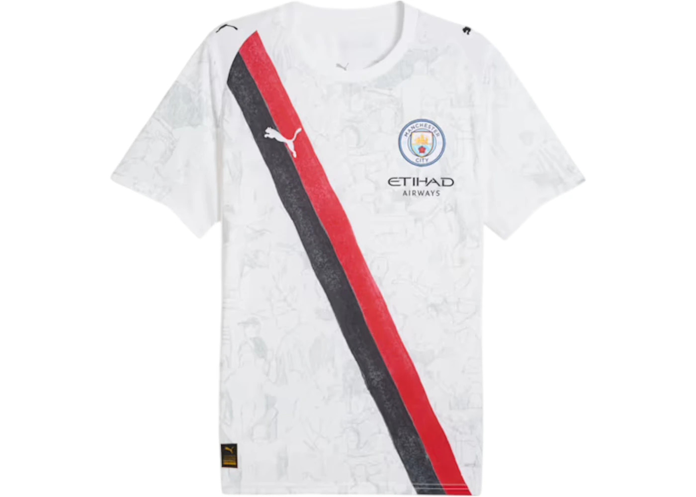 Puma KidSuper Manchester City Replica Jersey White/Black - 1