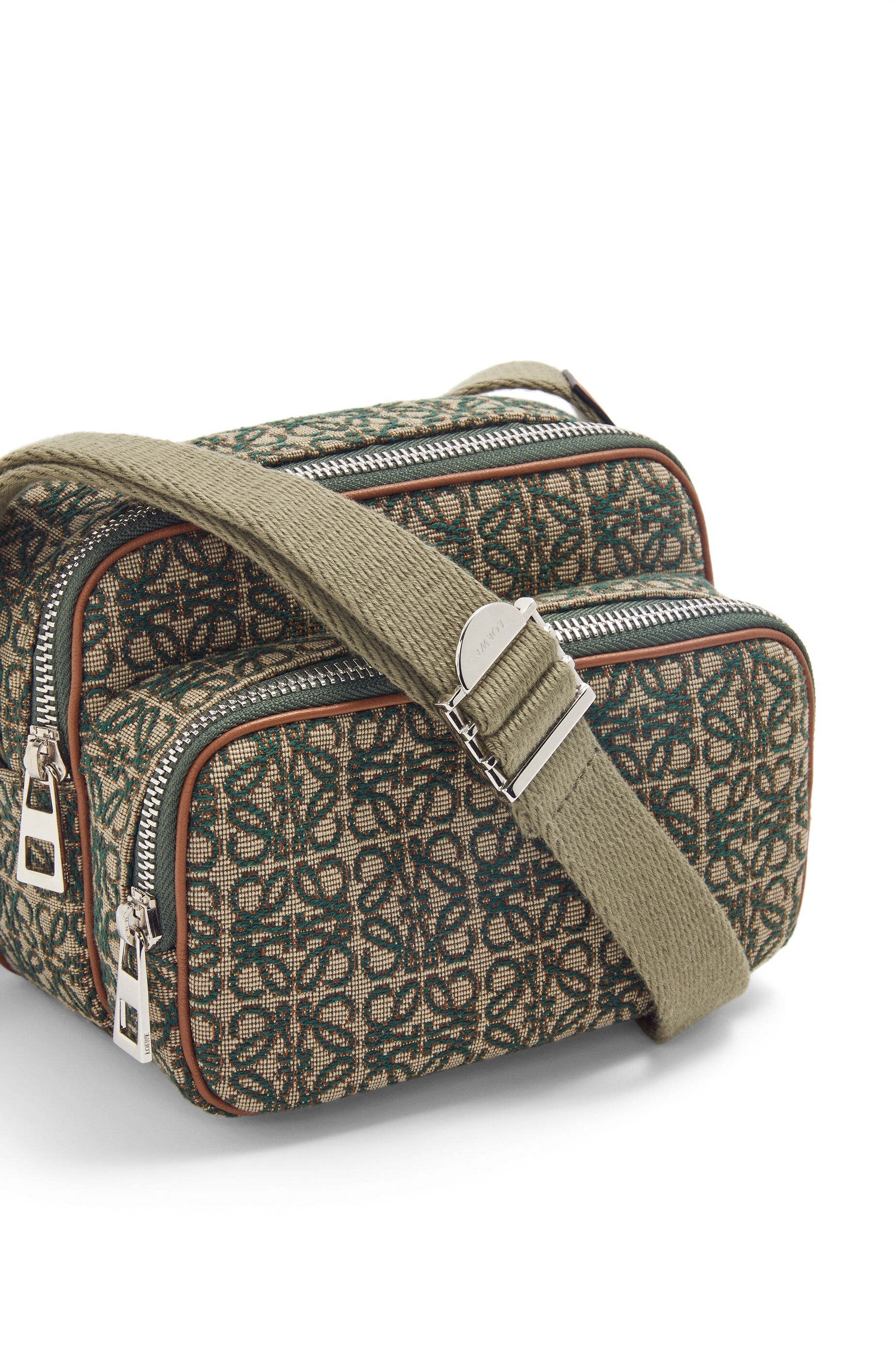 Mini Camera bag in Anagram jacquard and calfskin - 7
