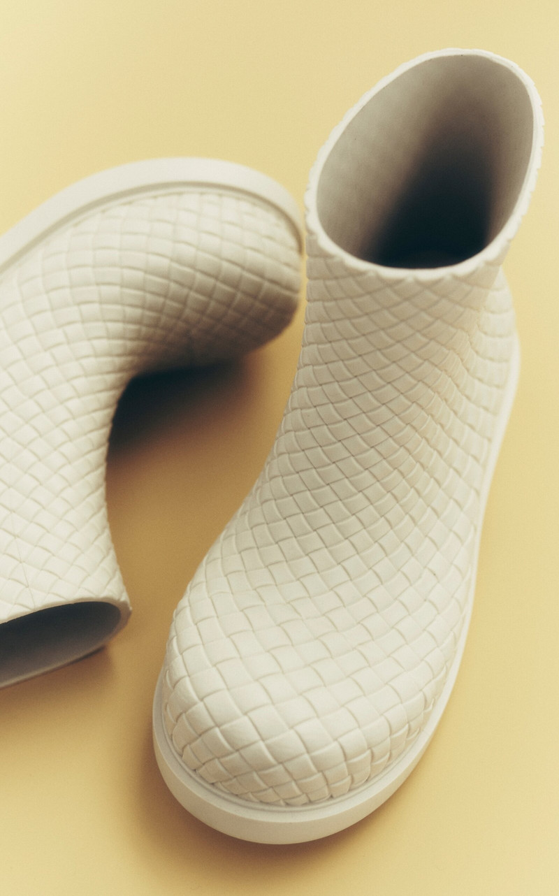Bottega Veneta Fireman Rubber Ankle Boots white outlook