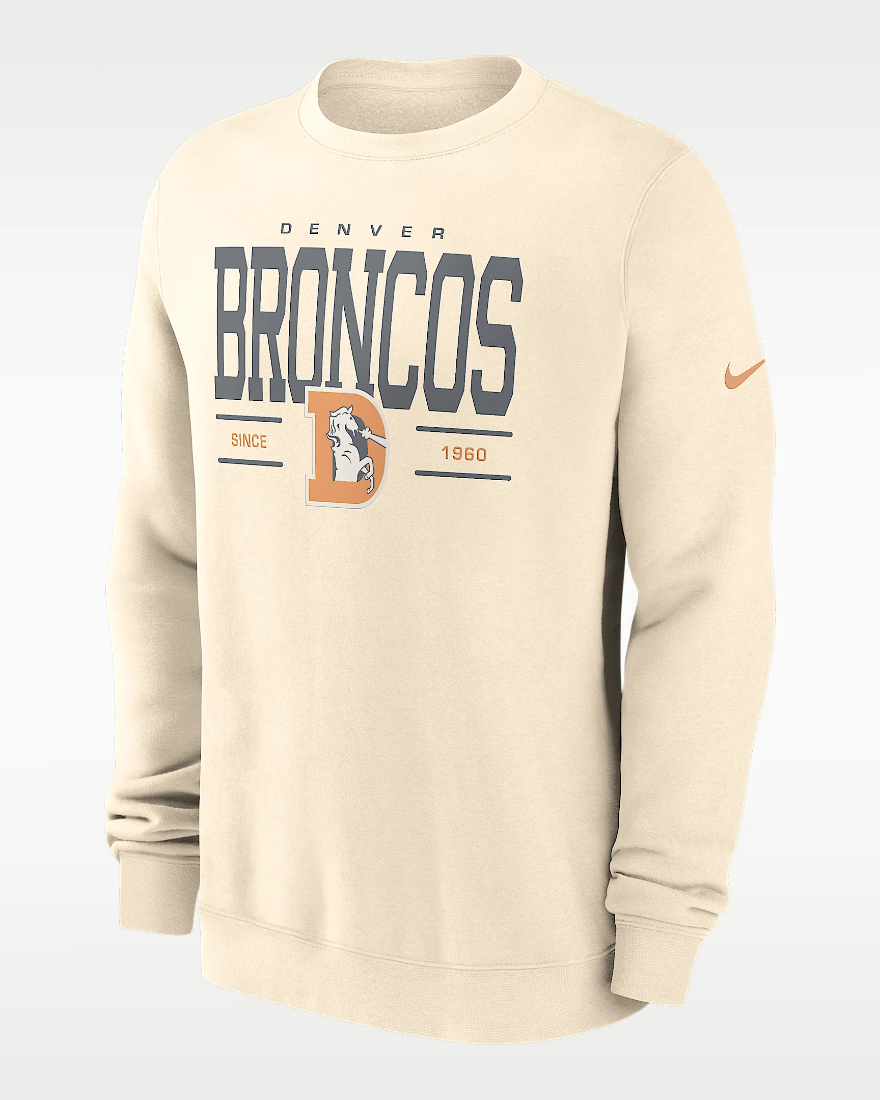 Denver Broncos Club Men's Nike NFL Pullover Crew - 1