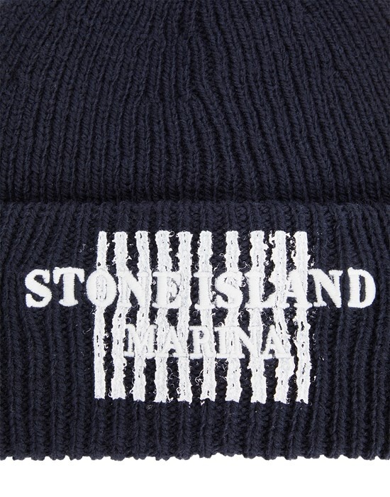 N01XC STONE ISLAND MARINA_PURE WOOL FULL RIB BLUE - 4
