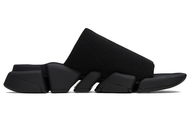 (WMNS) Balenciaga Speed 2.0 Slides 'Black Recycled Knit and Black Sole unit' 711452W2DB11000 - 2