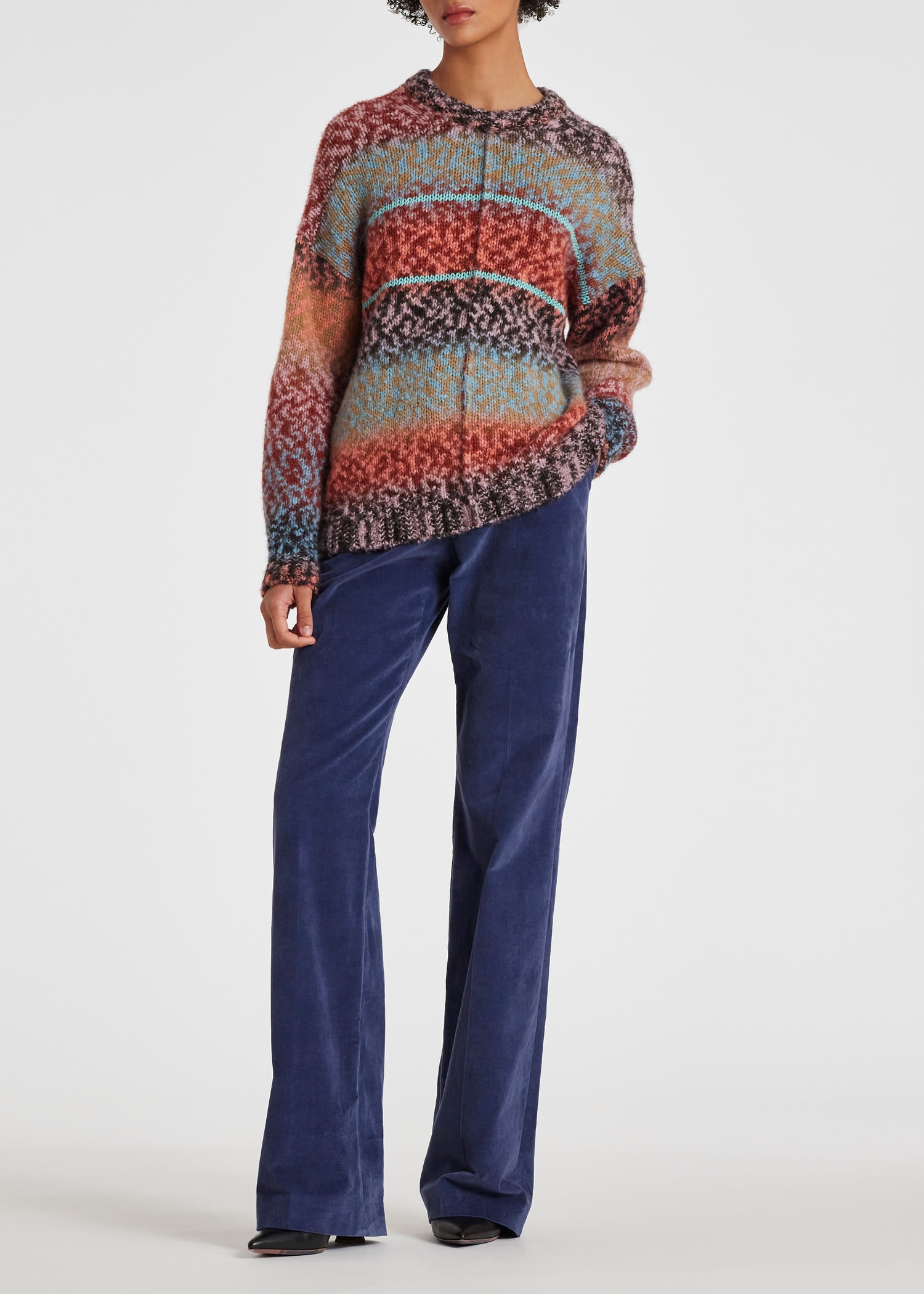 Ombre Stripe Knitted Sweater - 5