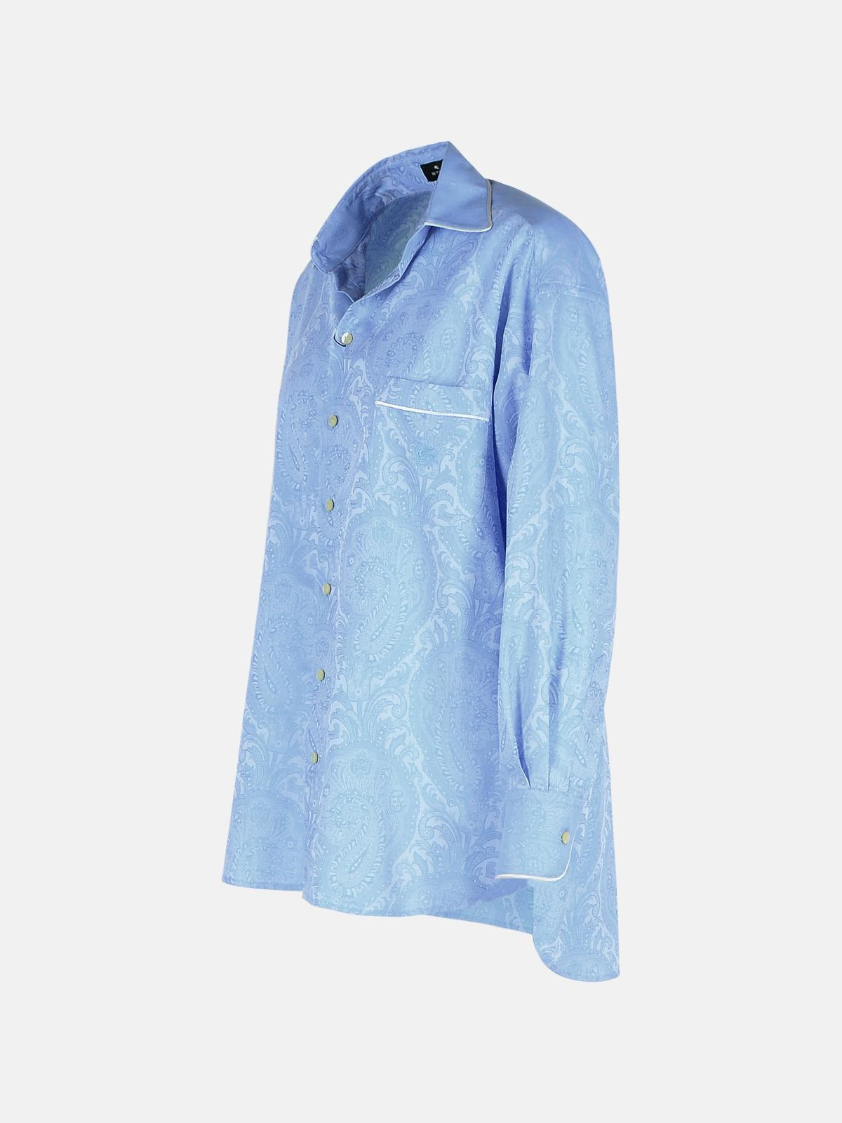LIGHT BLUE COTTON SHIRT - 2
