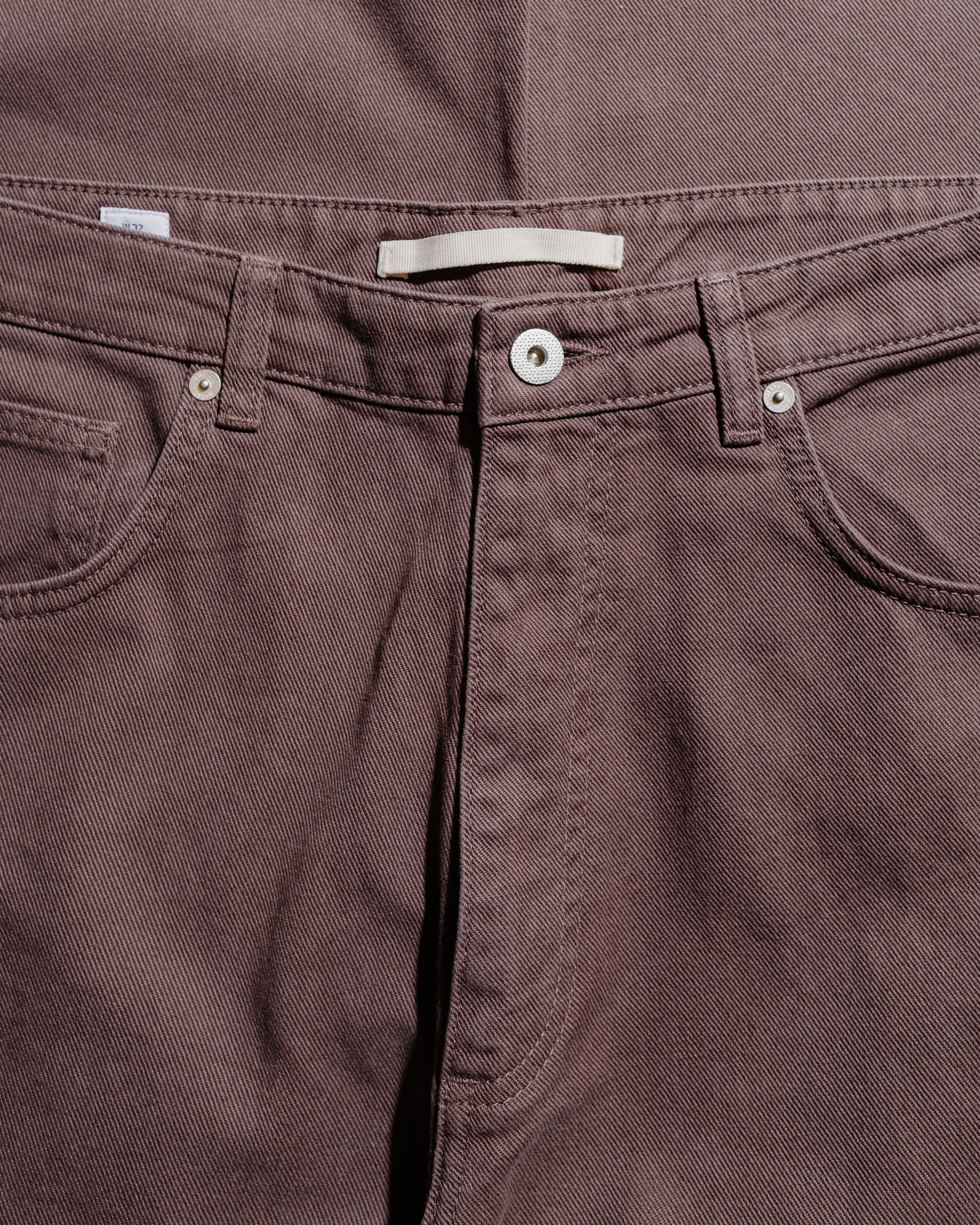 Mogens Relaxed 5 Pocket Heavy Twill Seal Brown - 5