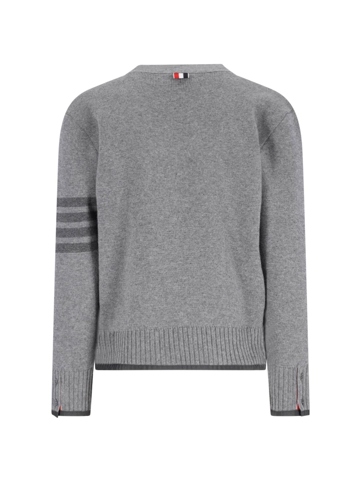VIRGIN WOOL CARDIGAN '4-BAR' - 2
