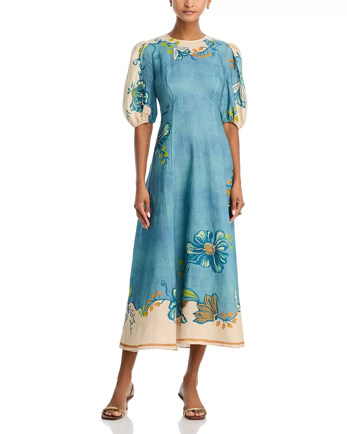 Luda Midi Linen Dress - 1