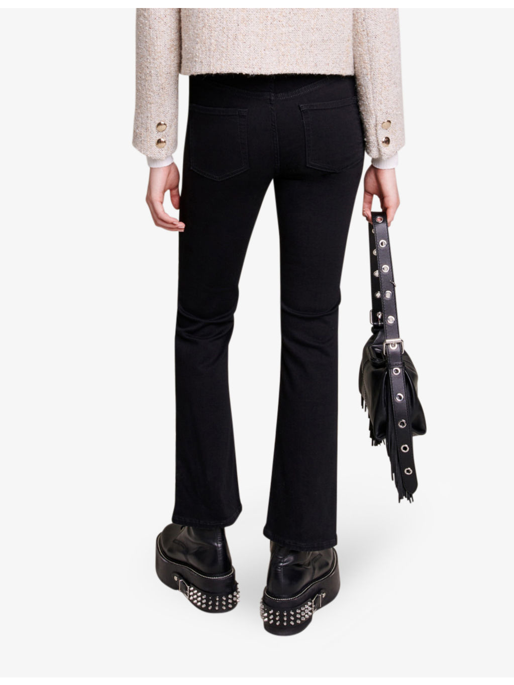 Passion flared-leg high-rise stretch-denim jeans - 4