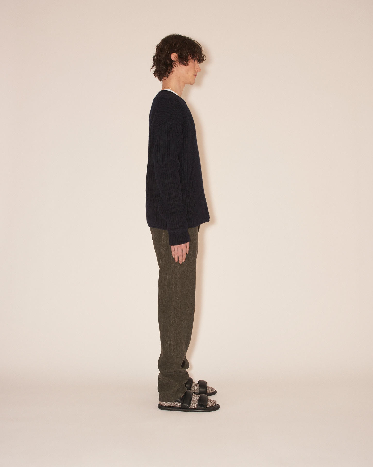 DERIN - Cashmere crew neck sweater - Navy - 3
