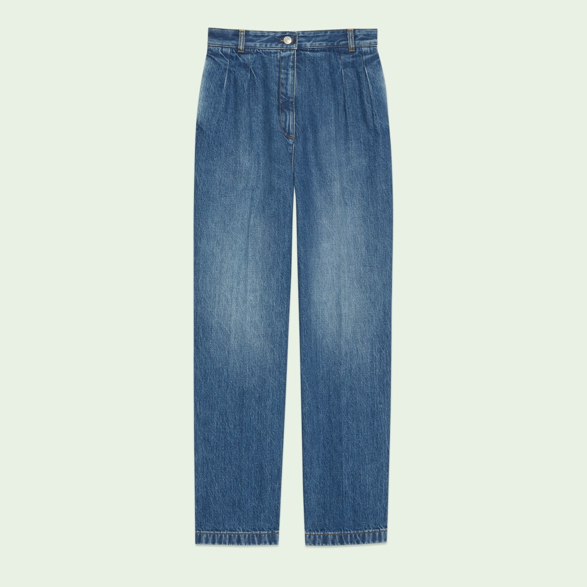 Washed denim pant - 1