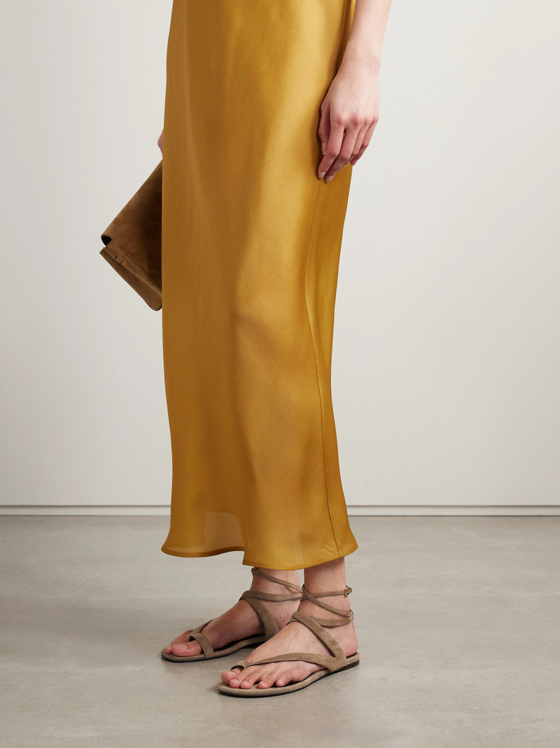 KHAITE Aimee Suede Sandals outlook