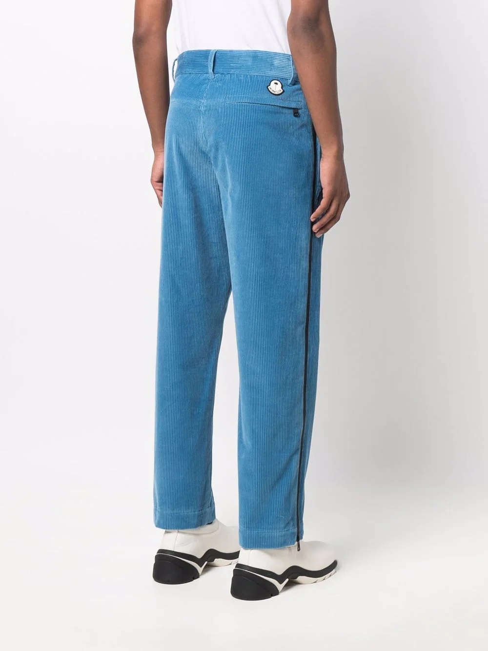 x Moncler side-zip corduroy trousers - 4