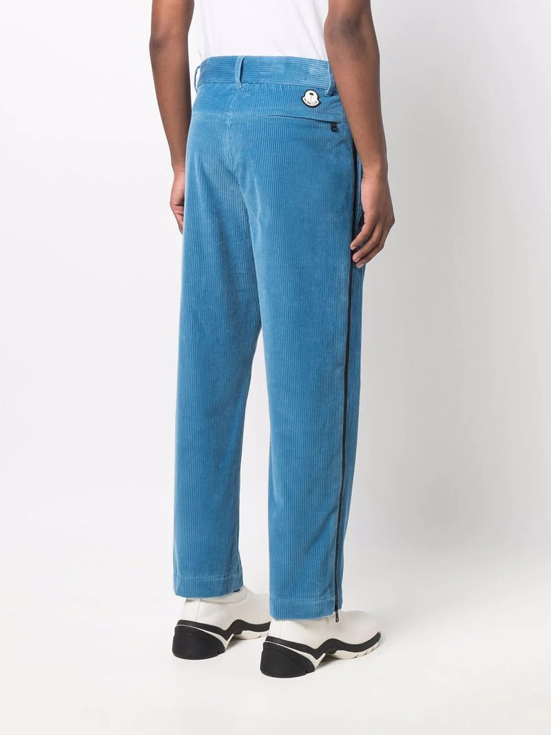 x Moncler side-zip corduroy trousers 4