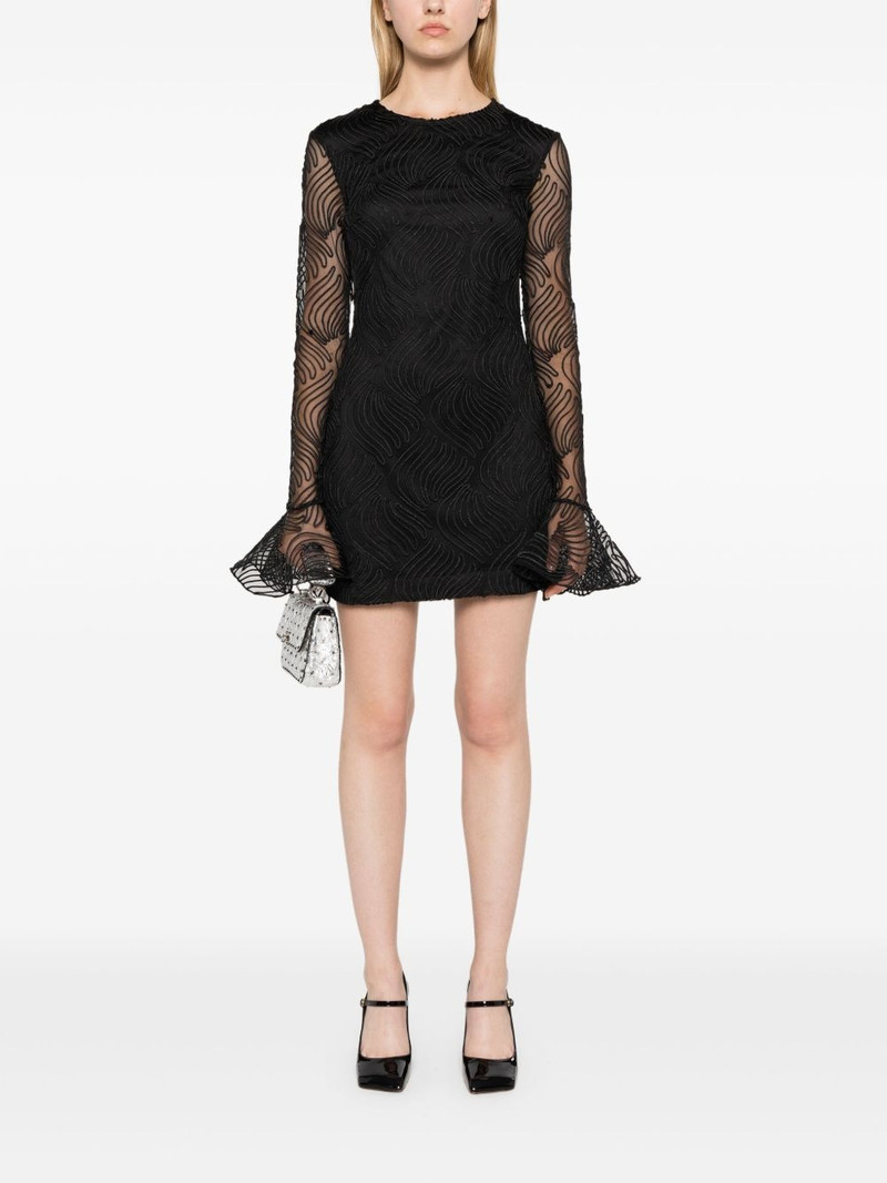 ROTATE shiny flounce mini dress outlook