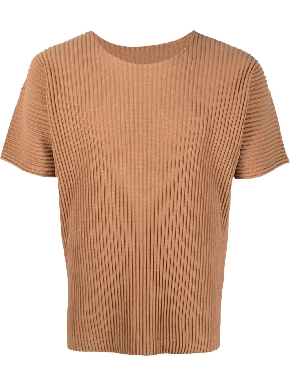 ribbed detail T-shirt - 1