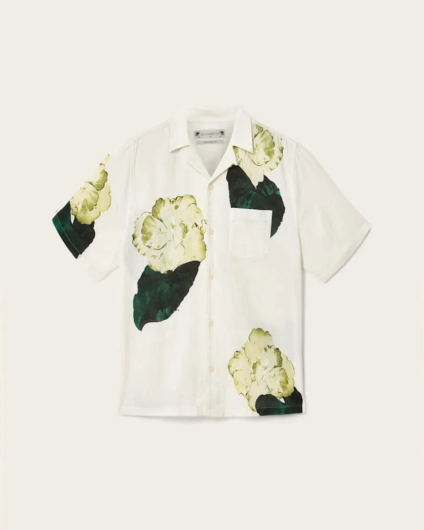 NOUVELLE SHORT SLEEVE LINEN BLEND SHIRT - 1