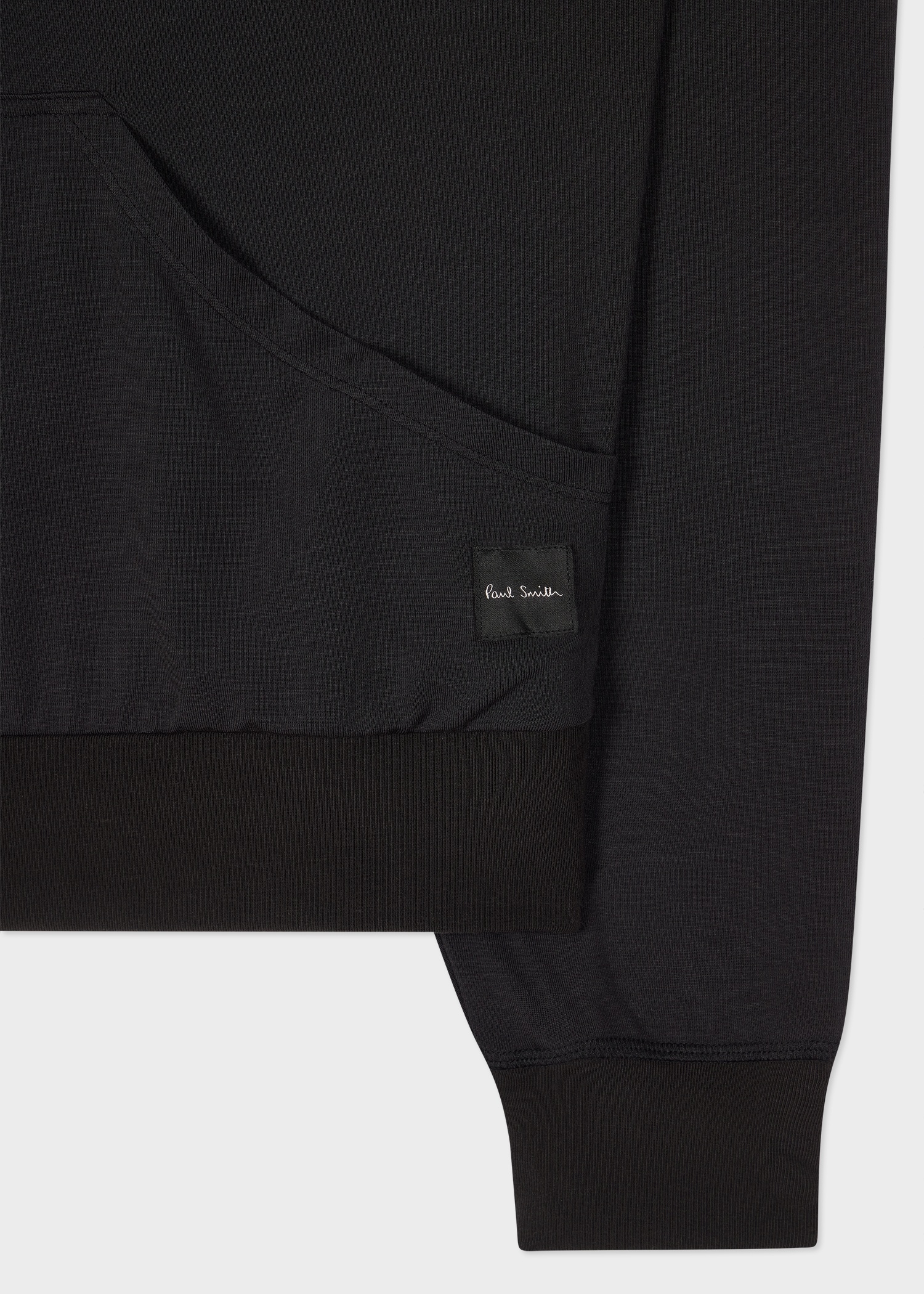 Black Modal-Blend Lounge Hoodie - 2