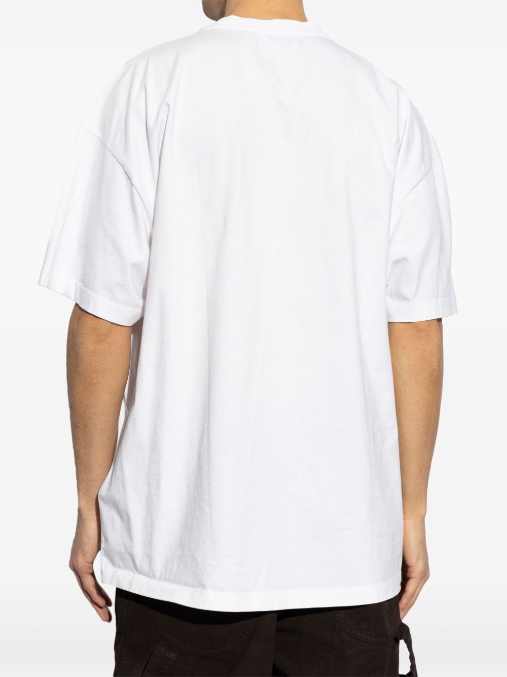 logo-graphic-print cotton t-shirt - 4