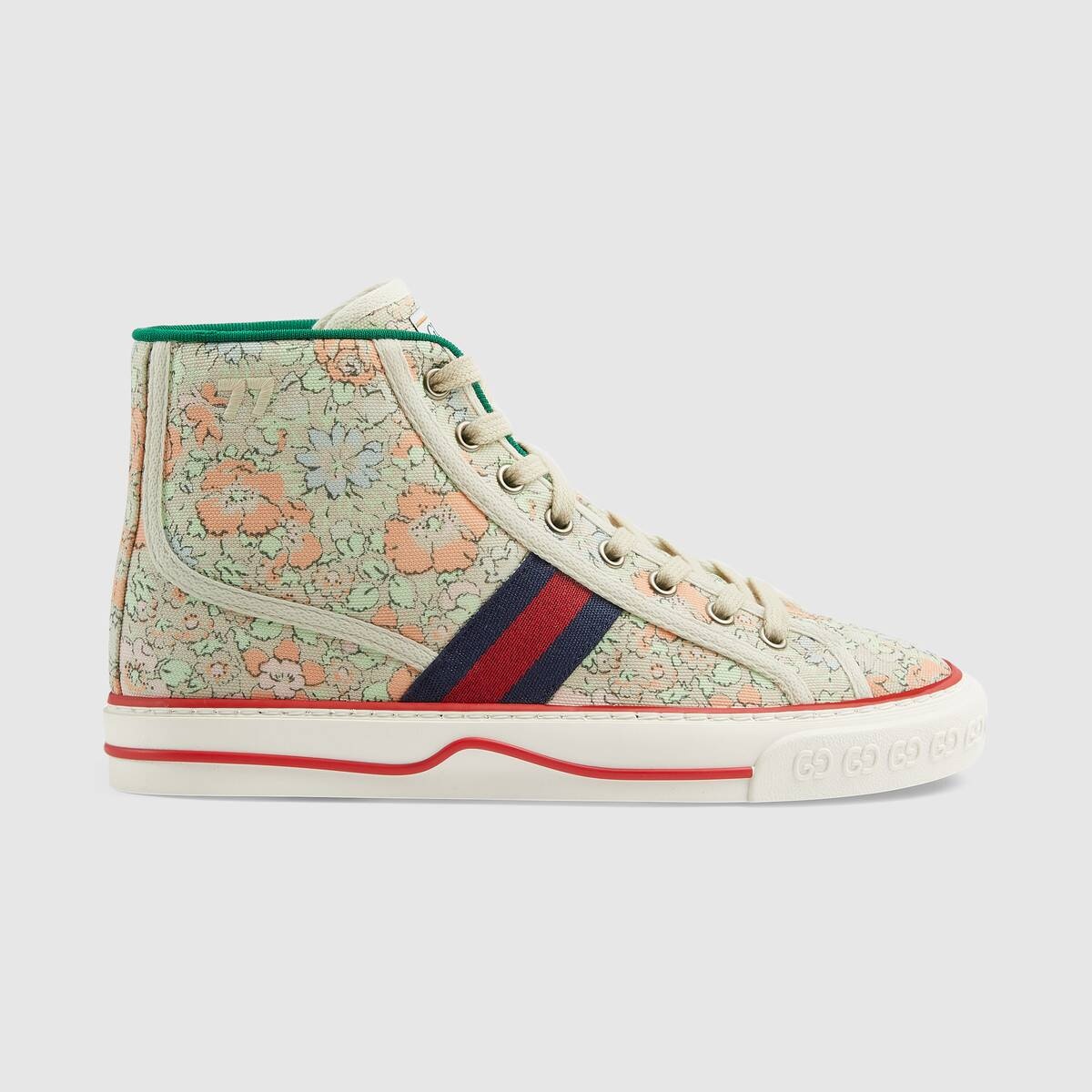 Women's Gucci Tennis 1977 Liberty London high top sneaker - 1