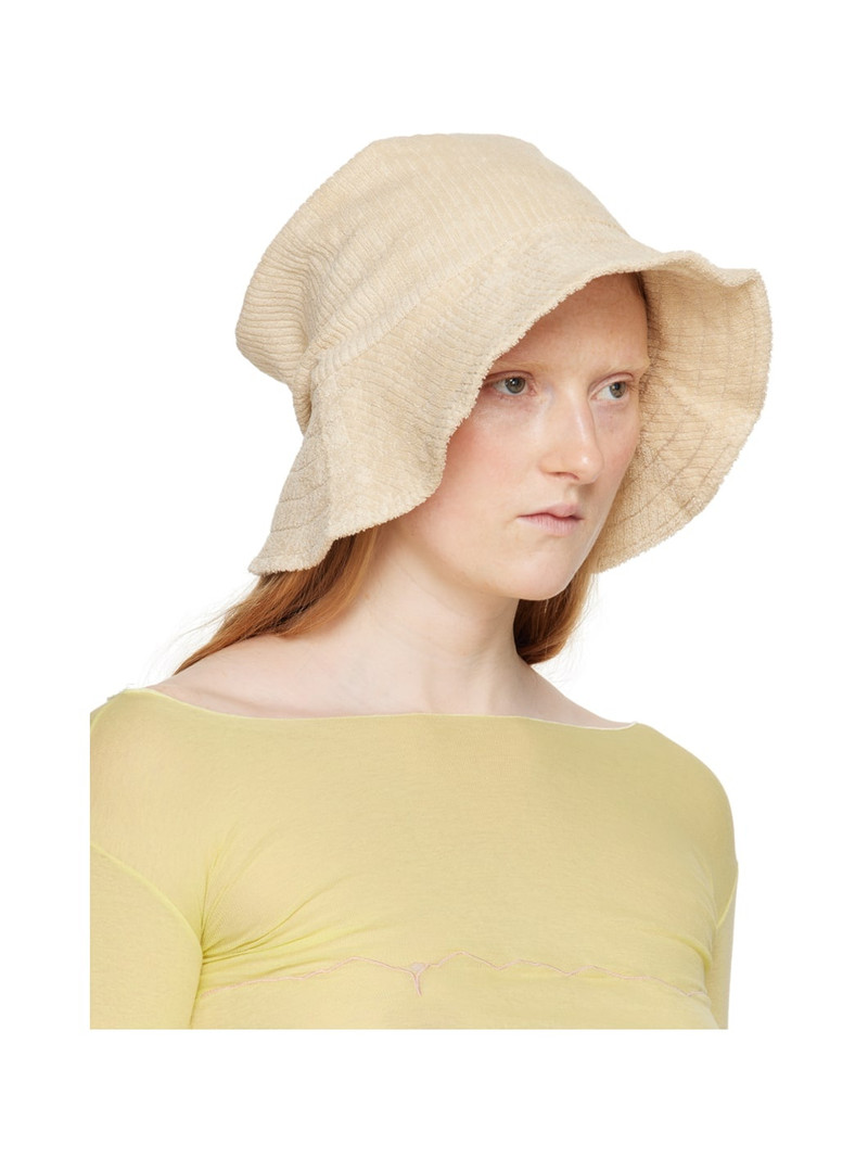 BASERANGE Beige Pose Bucket Hat outlook