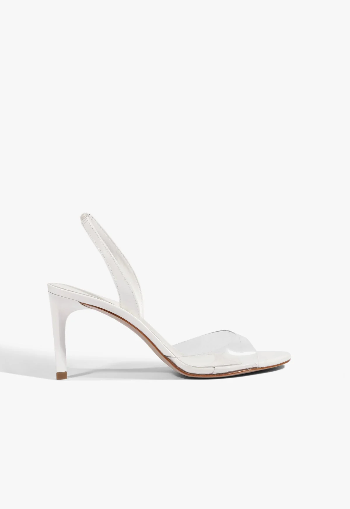 Scarlett Sling Mid Vinyl Patent Sandal - 1
