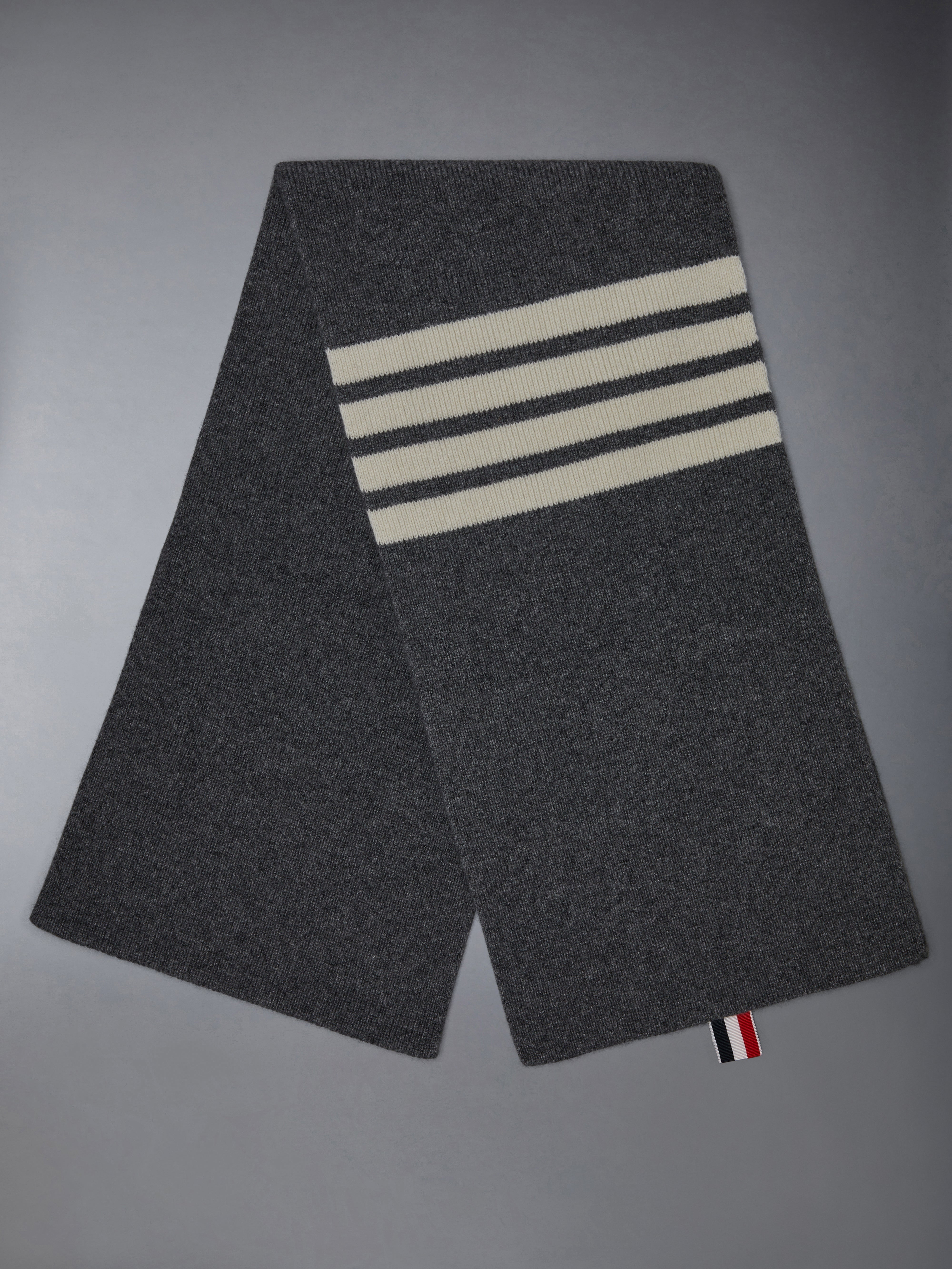 4-Bar Stripe Cashmere Rib Scarf - 2