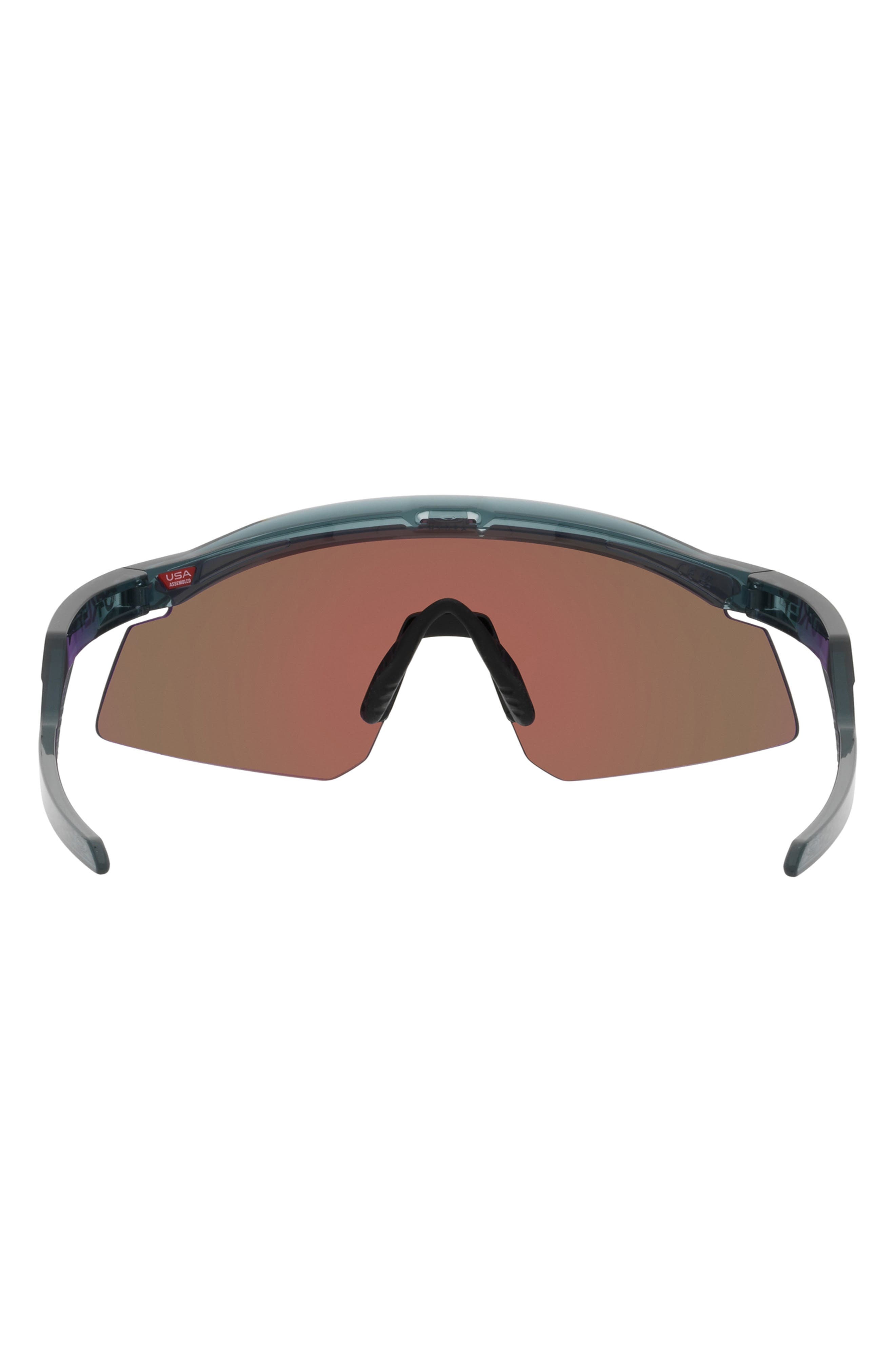 Oakley Hydra 37mm Prizm™ Semirimless Wrap Shield Sunglasses in Ruby at Nordstrom - 7