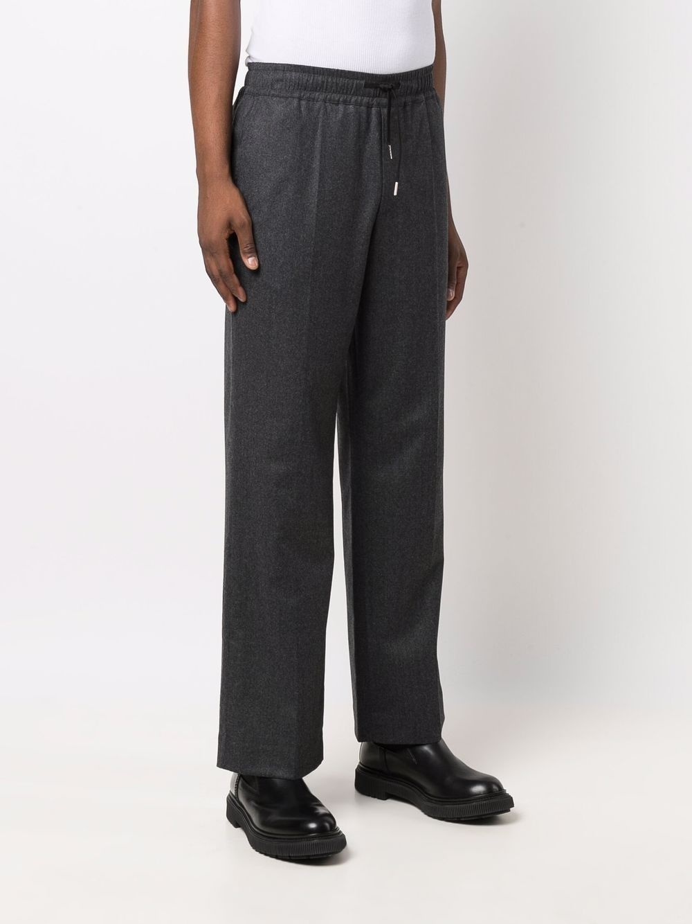 Neptune drawstring wool trousers - 3