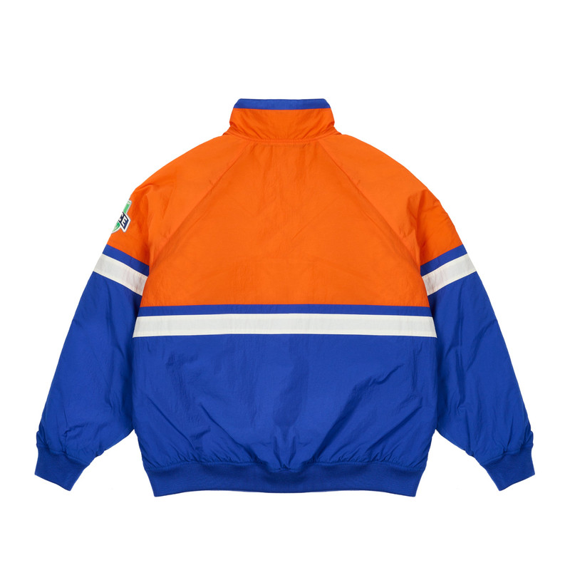 PALACE BREAKOUT HALF ZIP BOMBER ORANGE / BLUE outlook