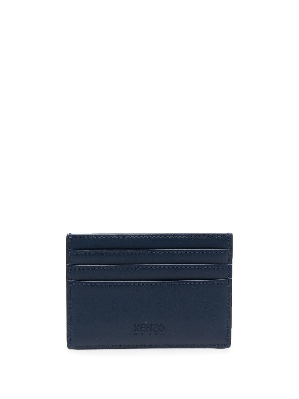 logo-print leather cardholder - 2