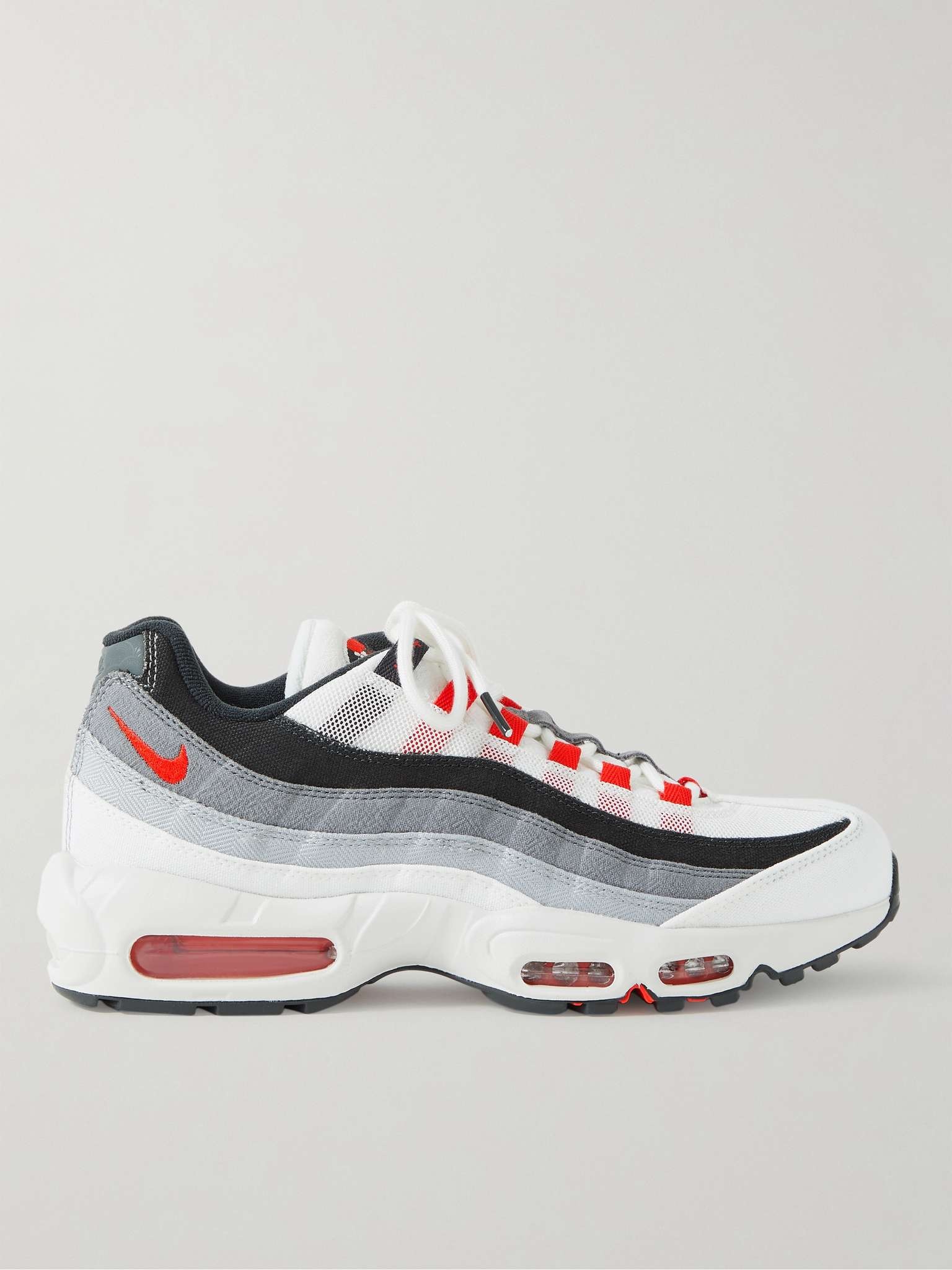 Air Max 95 QS Suede-Trimmed Panelled Canvas and Mesh Sneakers - 1