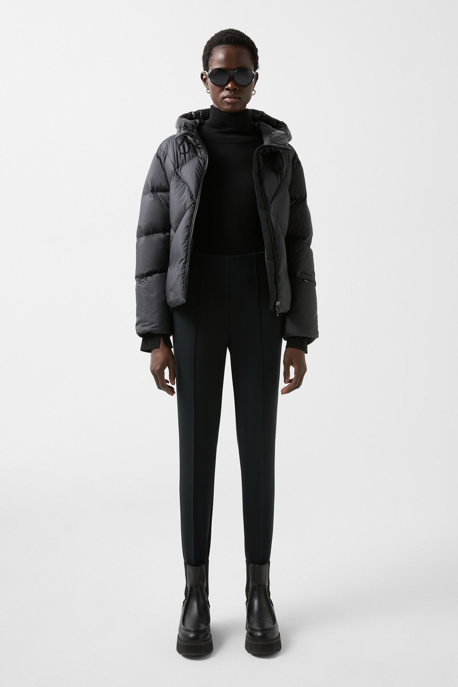 Elaine Softshell stirrup pants in Black - 3
