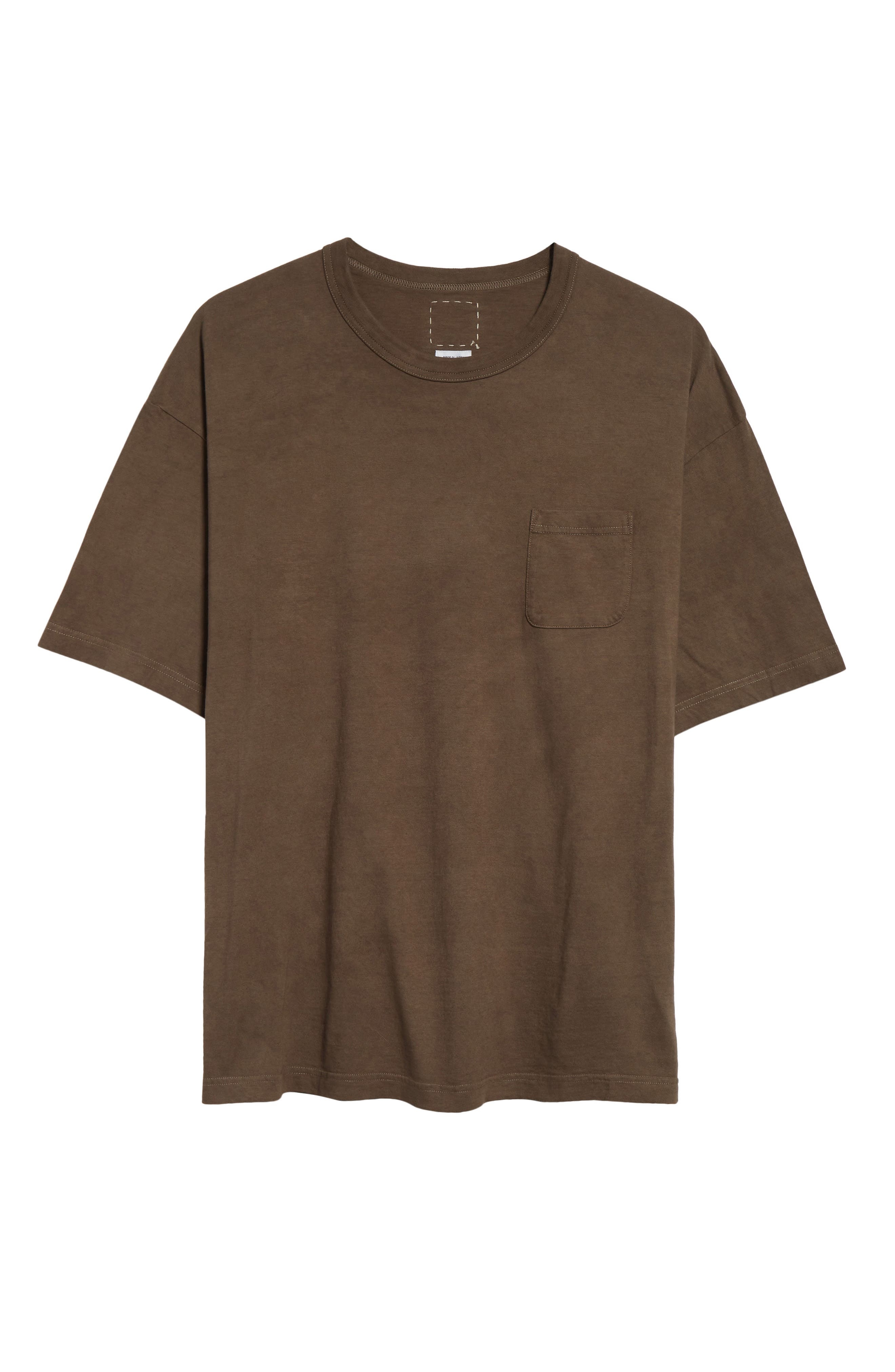 VISVIM Jumbo Cotton Pocket T-Shirt in Mud at Nordstrom - 5
