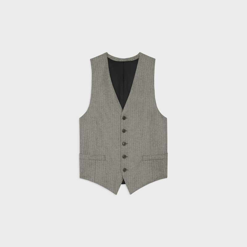 vest in striped flannel 1