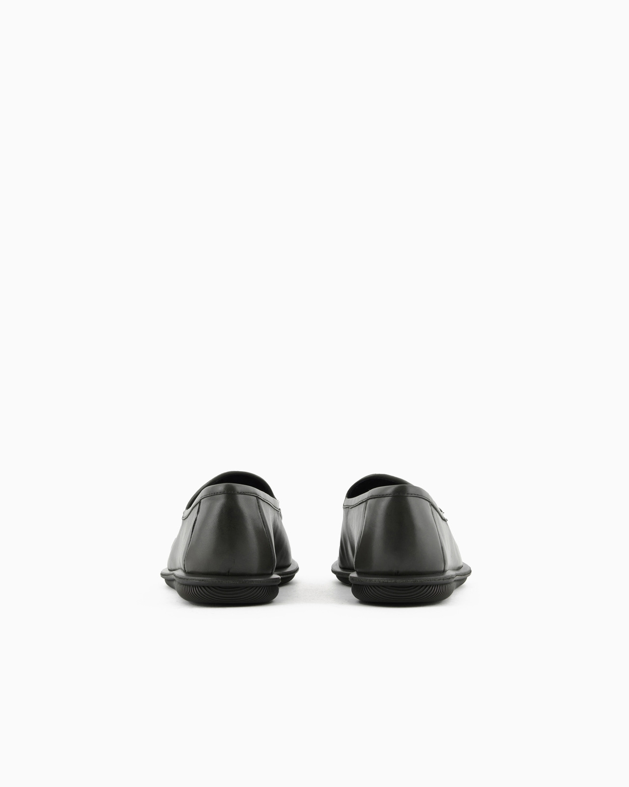 Vintage nappa leather loafers with embroidered logo - 4