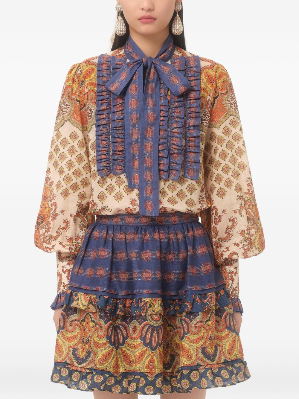 geometric-print shirt - 3