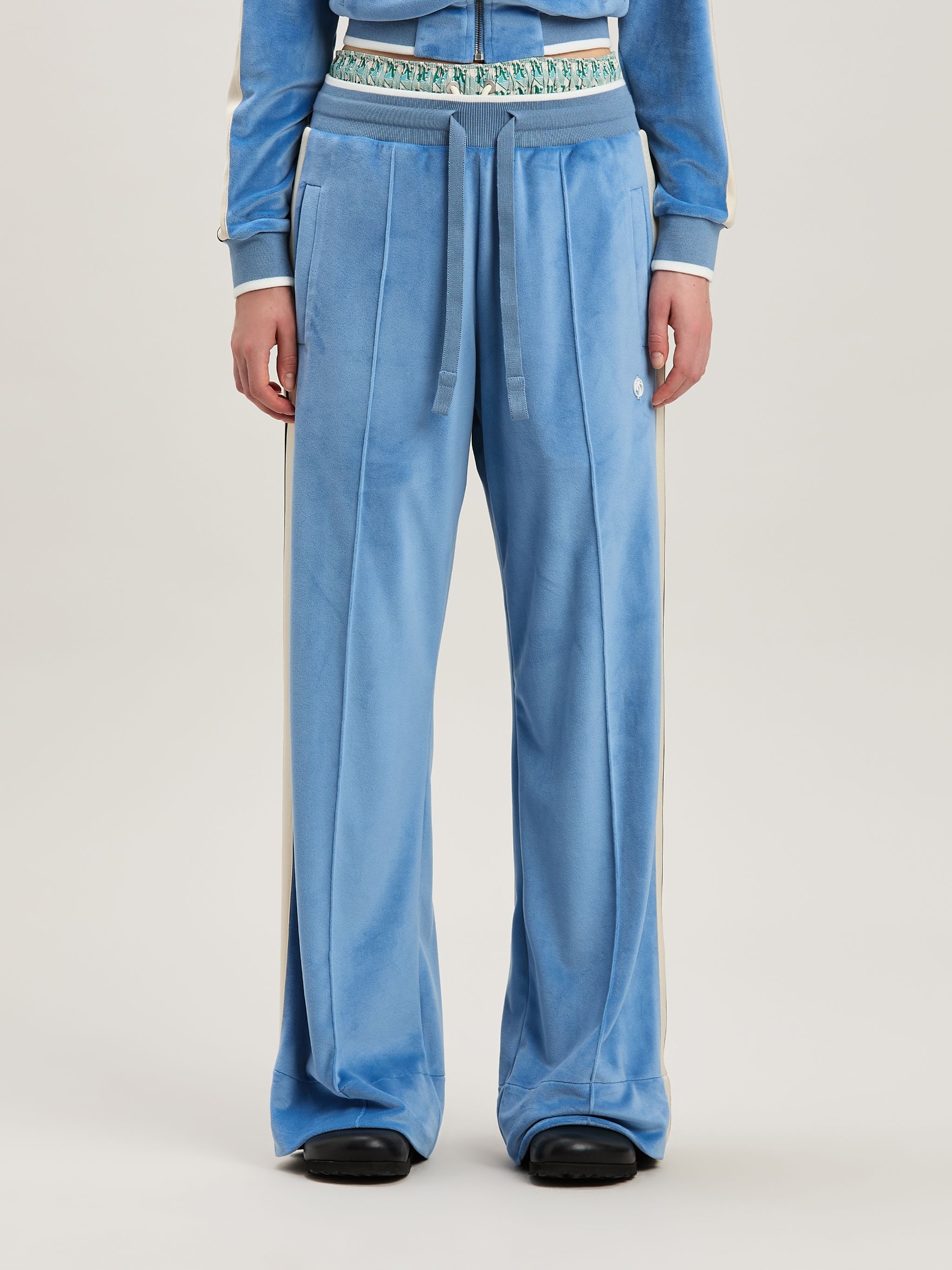 Palm Angels Oval Palm Chenille Track Pants | REVERSIBLE