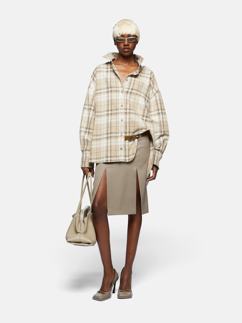 THE ATTICO "ELIZA'' BEIGE SHIRT outlook