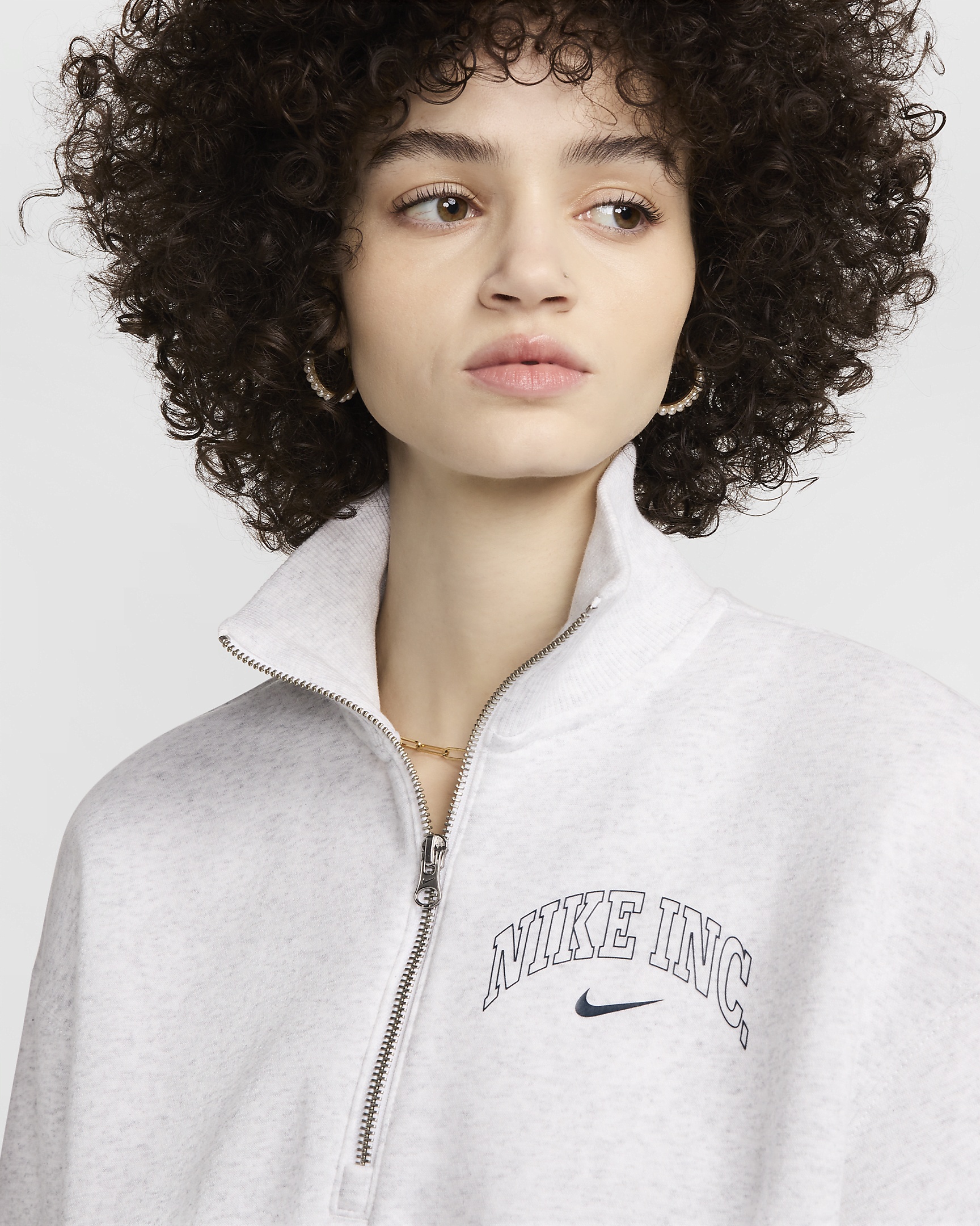 Nike Sportswear Phoenix Fleece Women's 1/2-Zip Cropped Sweatshirt - 3