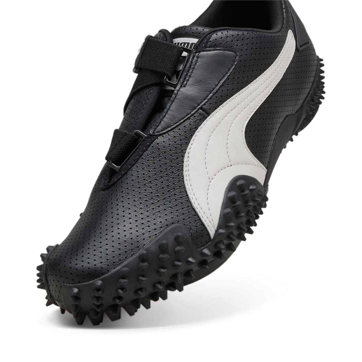 PUMA Mostro Perforated Leather 'Black White' 397331-02 - 5