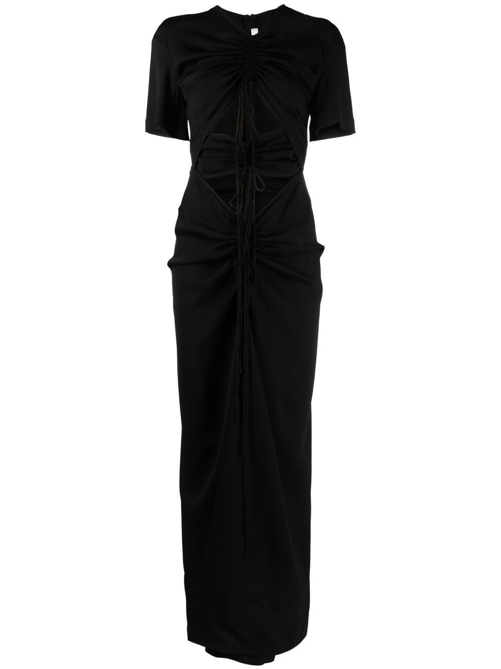 ruched panelled T-shirt dress - 1