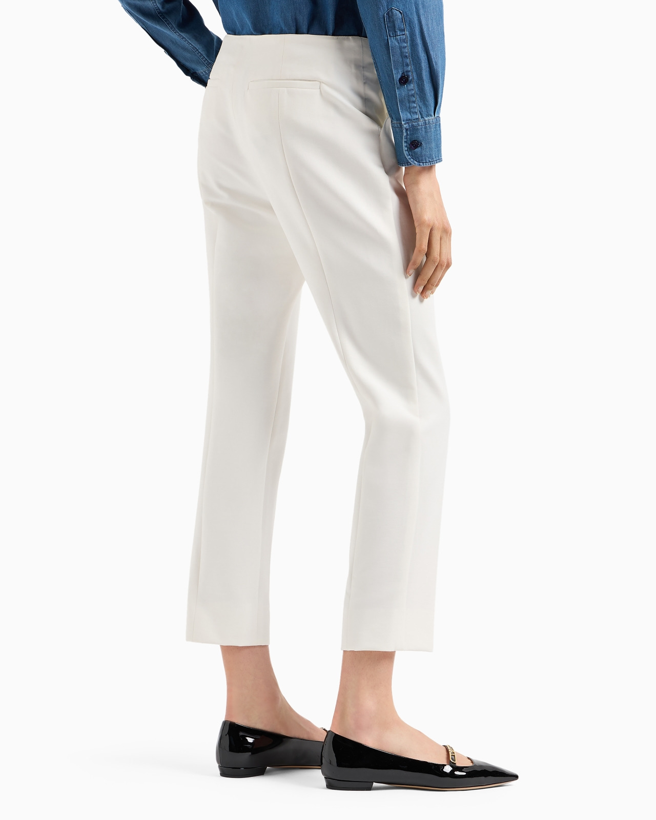 Stretch gabardine 7/8 trousers - 3