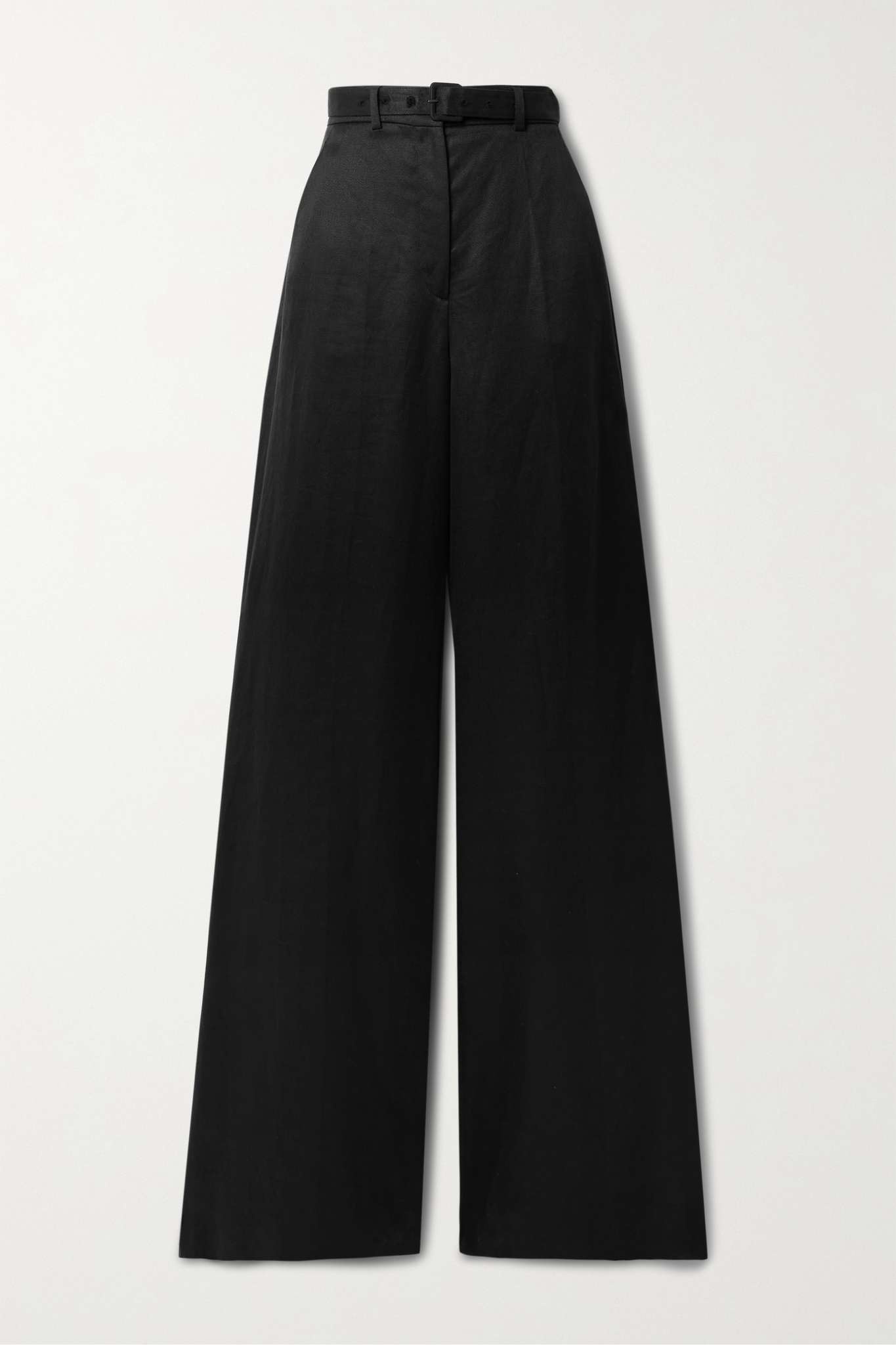 Mabon belted linen wide-leg pants - 1