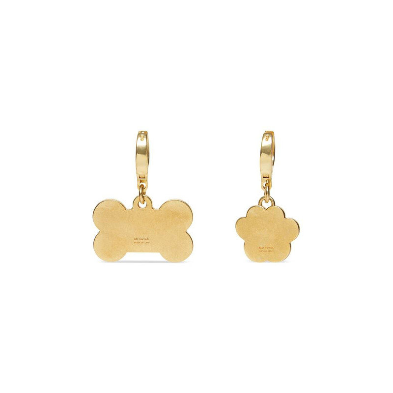 BALENCIAGA Women's Puppy Earrings in Gold outlook