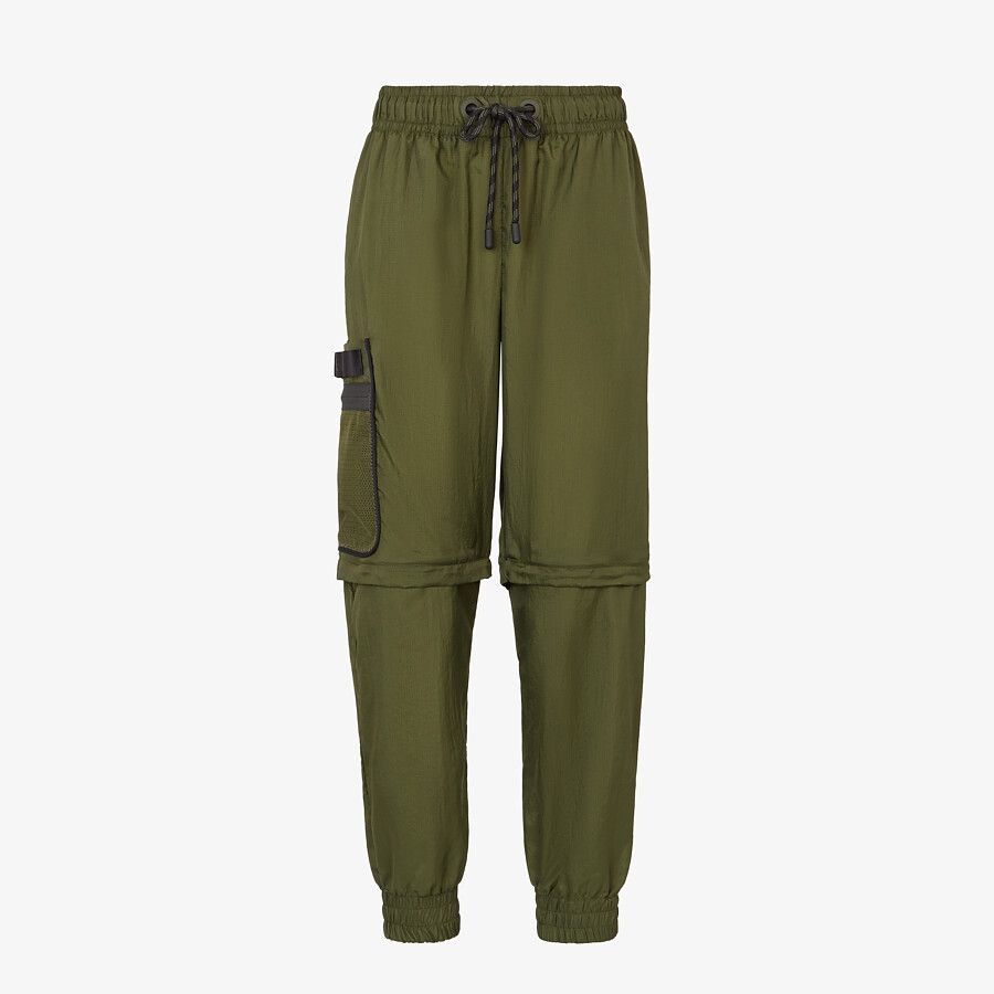 Green nylon pants - 1