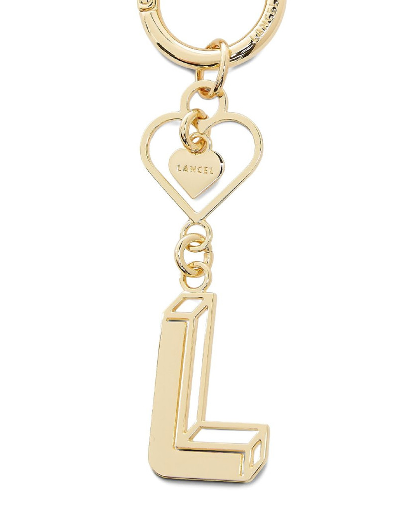 LANCEL logo heart keyring outlook