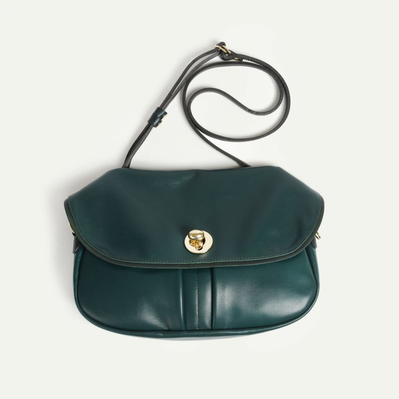 JANICE SOFT MUSETTE S BAG  -  SERPENTINE GREEN 1